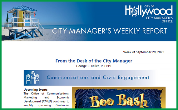City Manager's Weekly Report